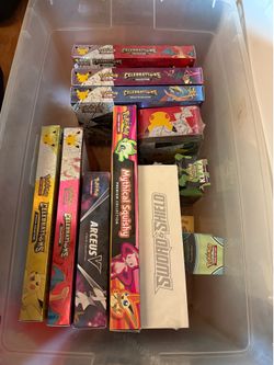 Pokemon sealed boxes. See description for products.