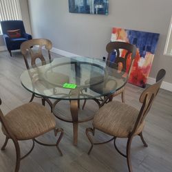 Table  And  4 Chairs. 48"