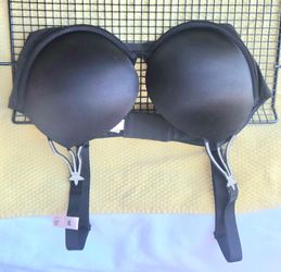 NWT Very Sexy Starstruck Shine Strap Push Up Bra Black 38C Victoria's Secret