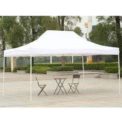 10x15 Pop Up Canopy Tent Portable Instant Canopies Outdoor Market Shelter 10 x 15 White Canopy