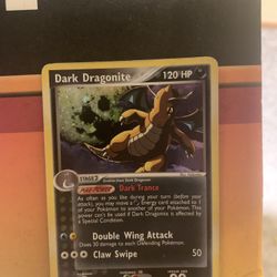 Pokemon Cards Dark Dragonite, Dark Ampharos, Dark arbok 