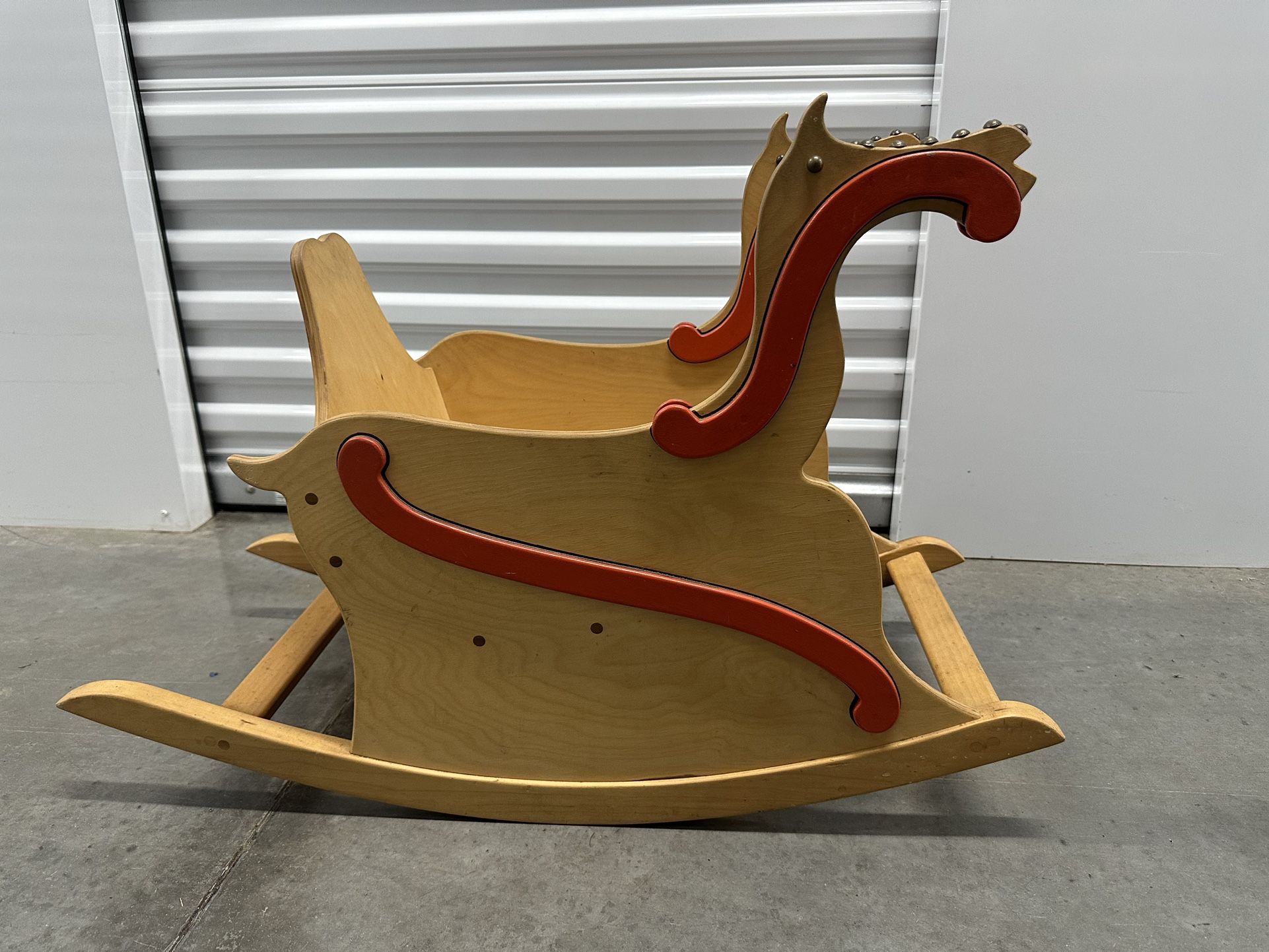 Christmas Sleigh Wood Rocking Chair Kids Youth Toddler