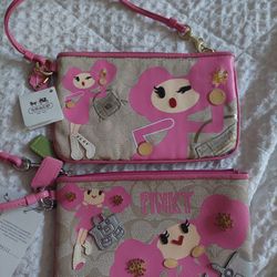 New Coach Pinky Poppy Wallets $75 