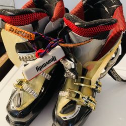 Salomon Ski Boots Gold Metallic Energizer 90 Mission 8 