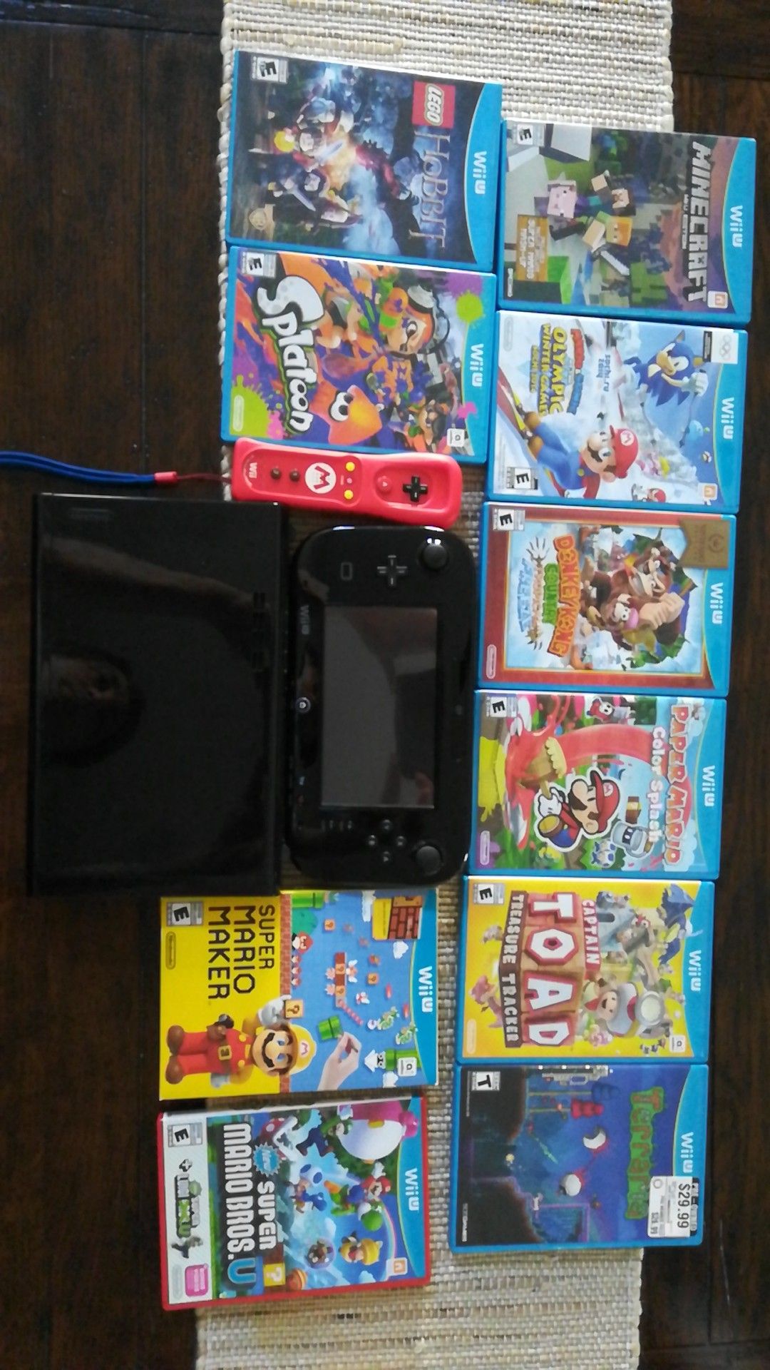 Nintendo Wii U Console with 10 Games