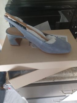 NYDJ Women's Faelynn Suede Blue 6.5 Size**new In Box