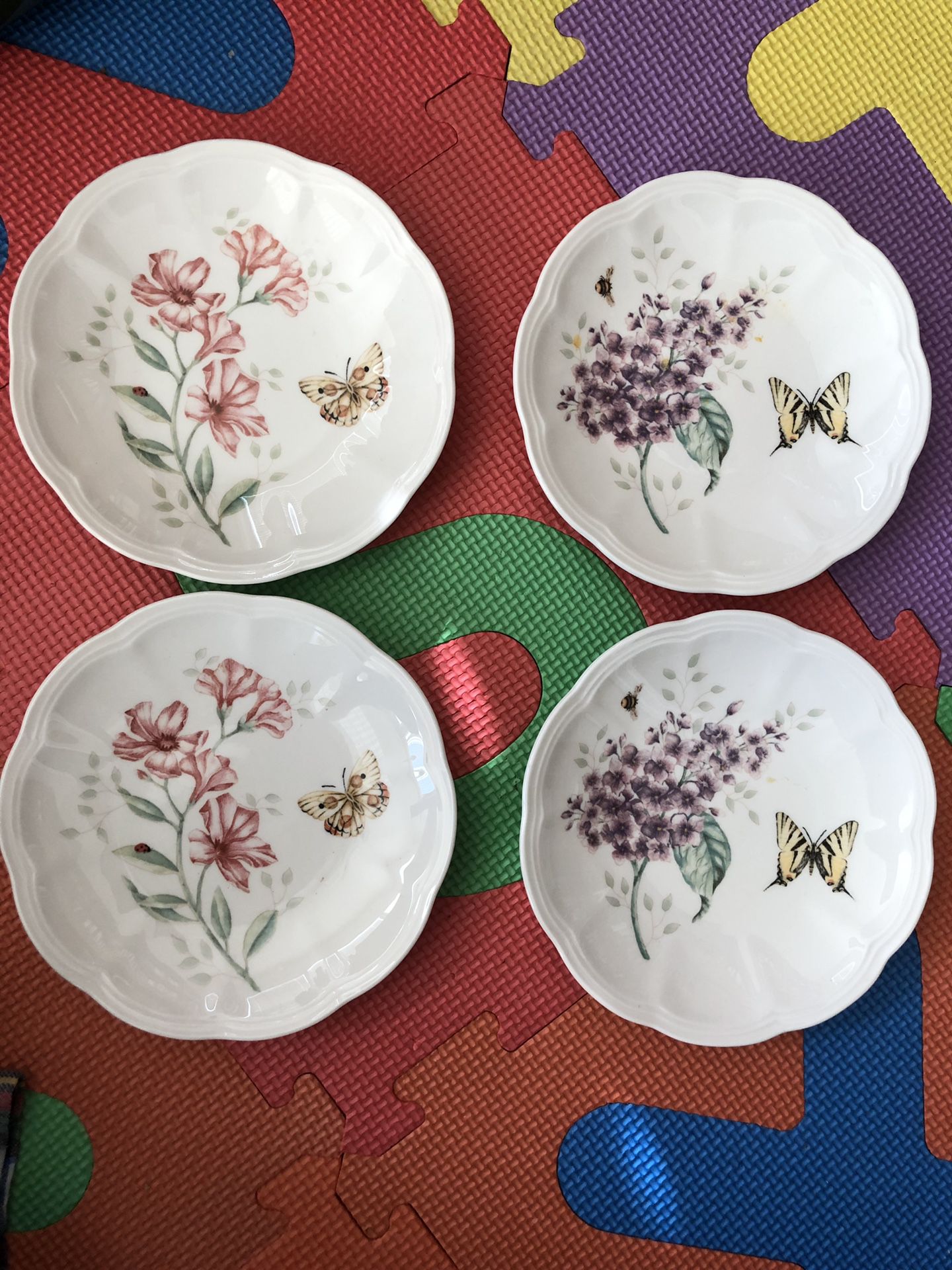 Lenox Butterfly Meadow- 6inch party plates - count 4