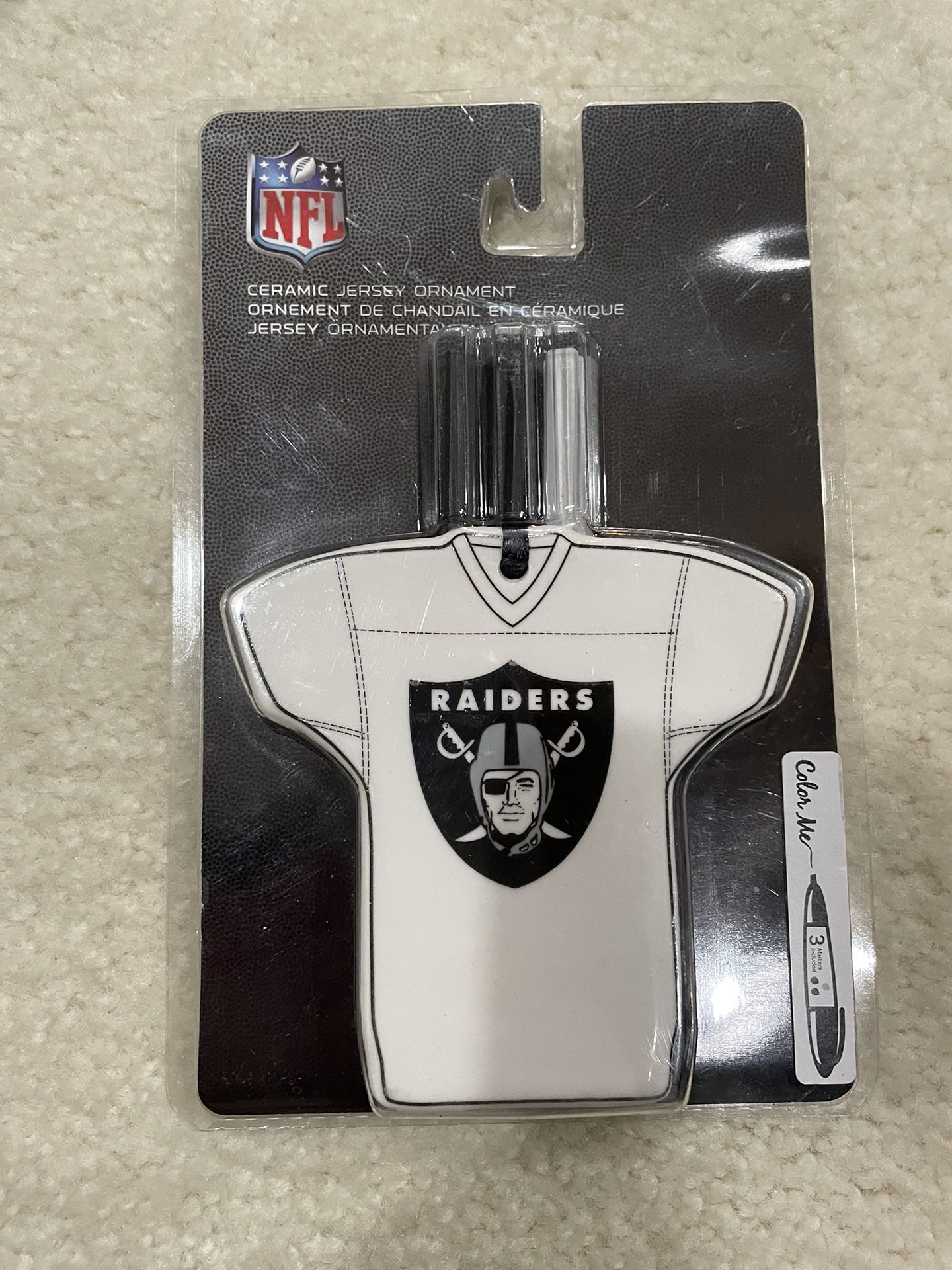 Las Vegas Raiders Just Add Color Jersey Ornament
