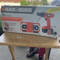 Brand new Black & Decker drill cordless drill AM/FM radio in the box
