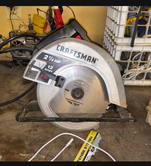 Craftsman 7¼” Circular Saw – 2¼ HP, 12 Amp – Works Great