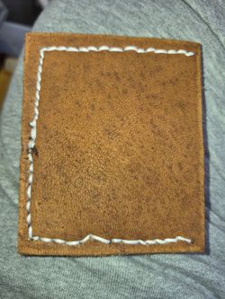 Handmade Two-Tone Leather Card Wallet / Slim Holder - $15