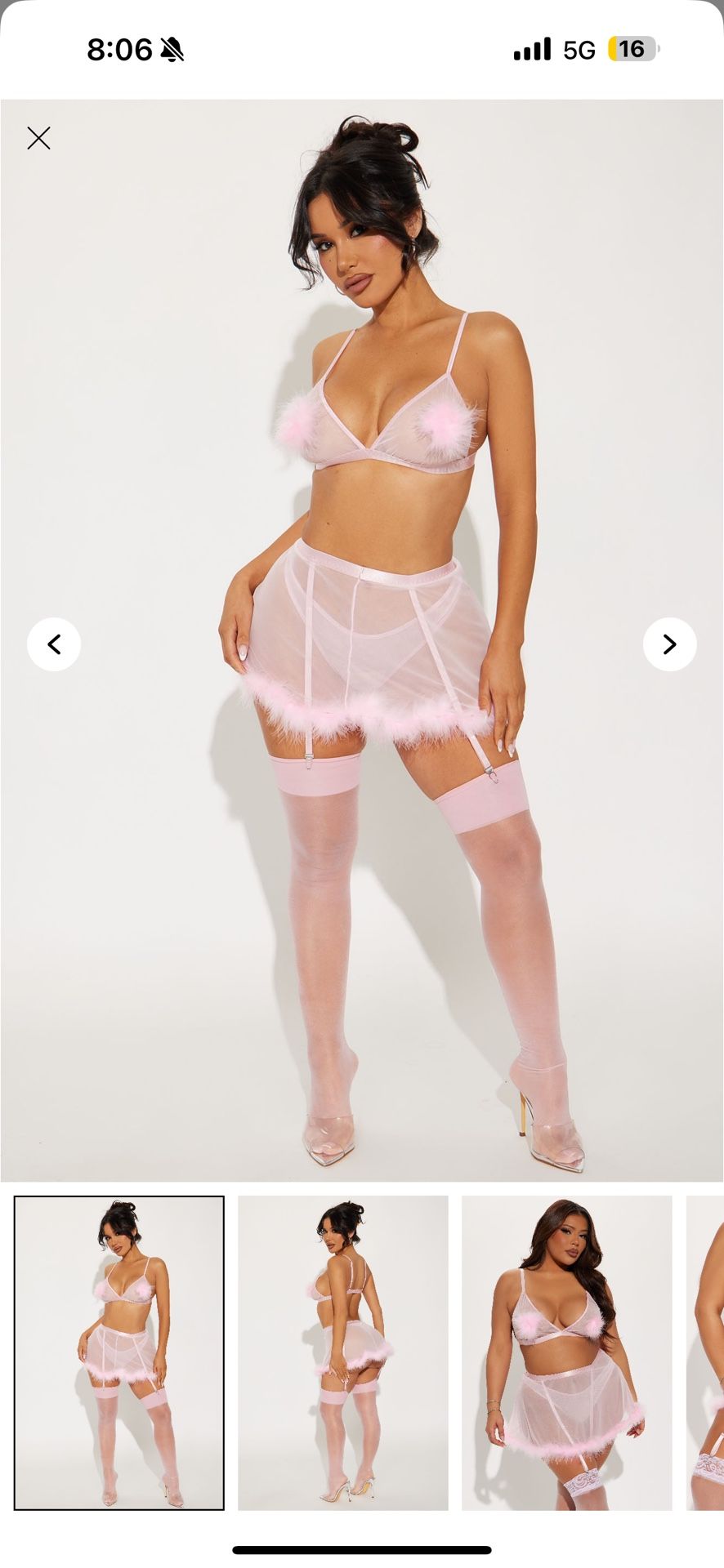 Fashion Nova Baby Doll Skirt Set