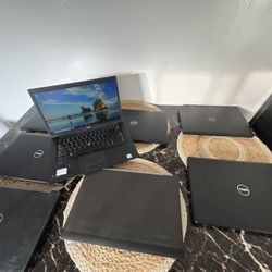 Lot of 6 Dell i7 6th generation laptops