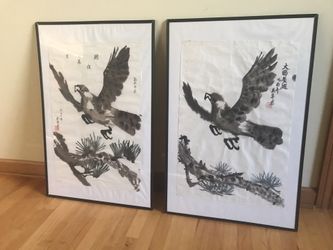 Original hand drawn, Watercolor 🦅 🌲 $20 each
