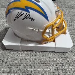 Hayden Hurst Signed Autograph Mini Helmet - Beckett Coa - L.A. Chargers