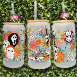 Halloween 16 Oz Glass Cup 