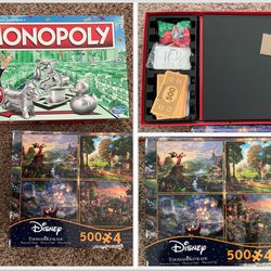 Games - Monopoly, Disney Puzzle Set, Bicycle Playing Cards
