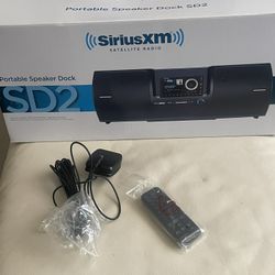 Sirius XM satellite radio Portable Docking Speaker  