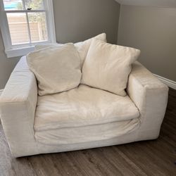 Pottery Barn Sofa Chair Oversized