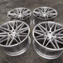 5x115  New Wheels 20x10+18 And 20x11+27 No Tires No Tires
