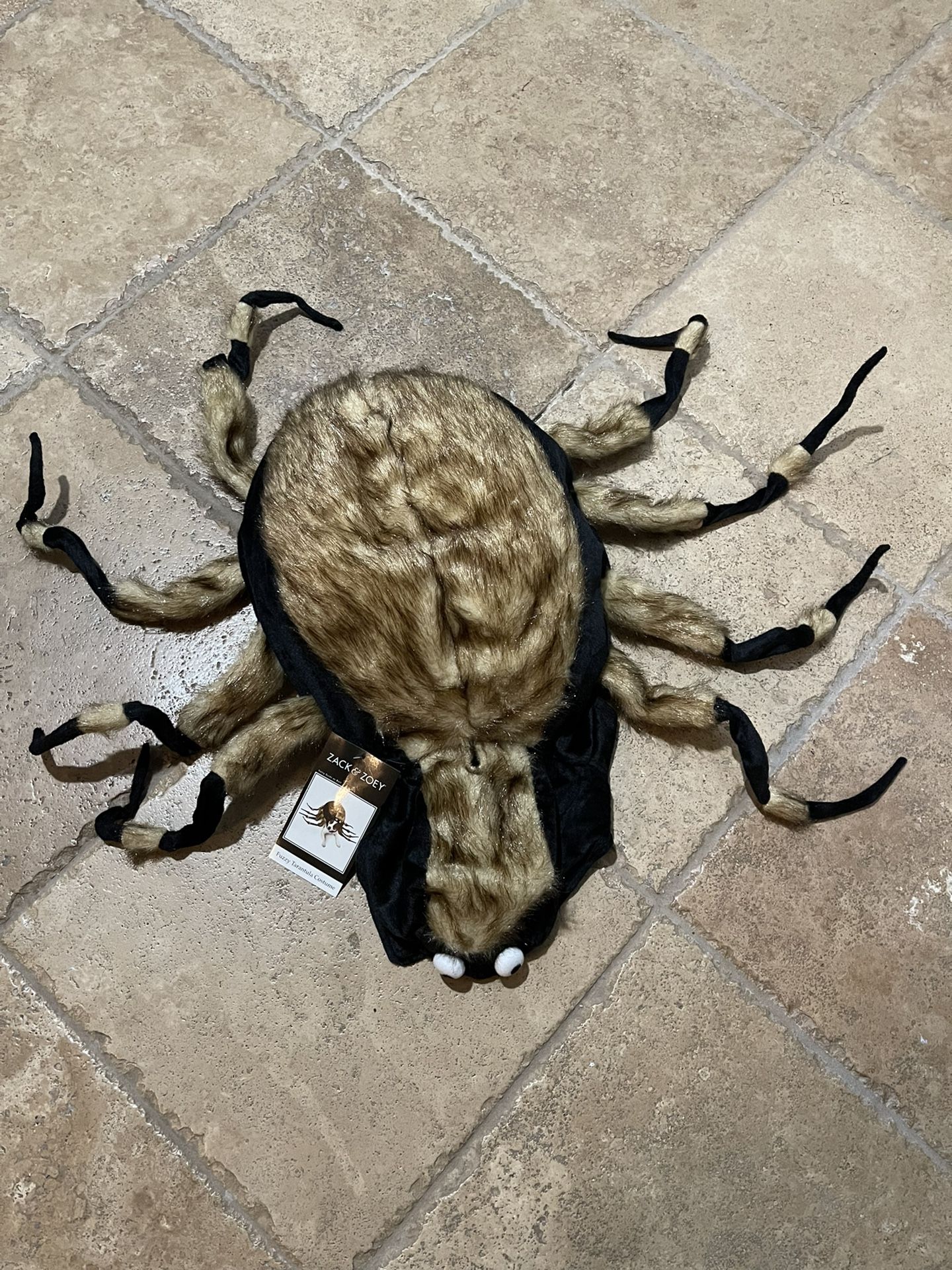 Fuzzy Tarantula Dog Costume (medium)