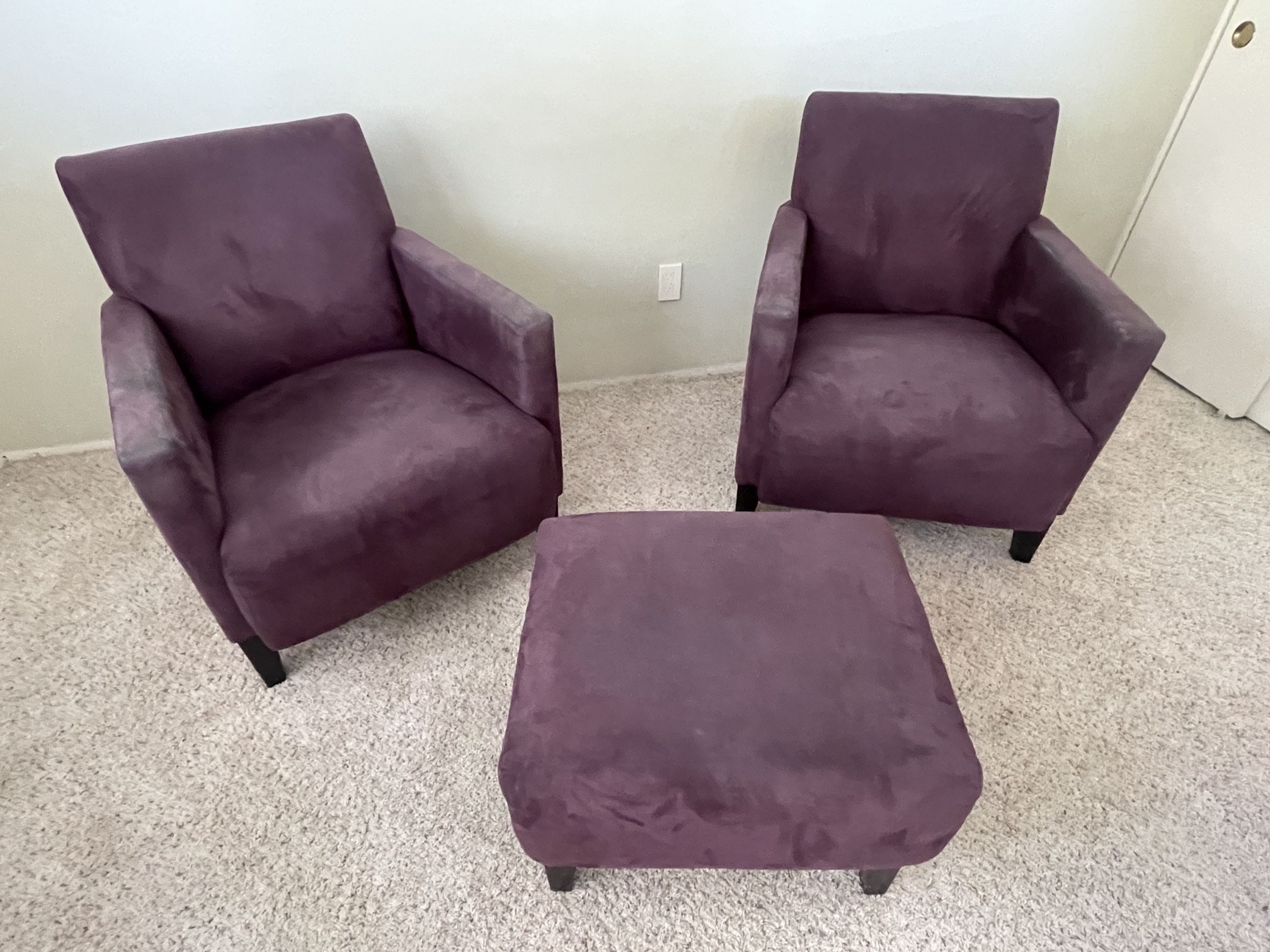 Chairs (2) And ottoman