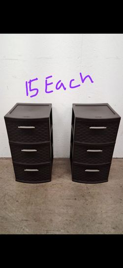 Sterilites storage drawers $15 each Pickup 3-8:30 pm rainbow/charleston cash only moving sale