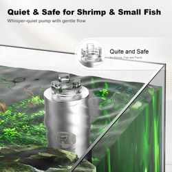FZONE Aquarium Surface Skimmer, Mini Electric Surface Skimmer