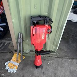 Heavy Duty 2200 Watt 24 Inch Electric Pneumatic Hammer, Demolition Hammer, Concrete Breaker Tool Kit