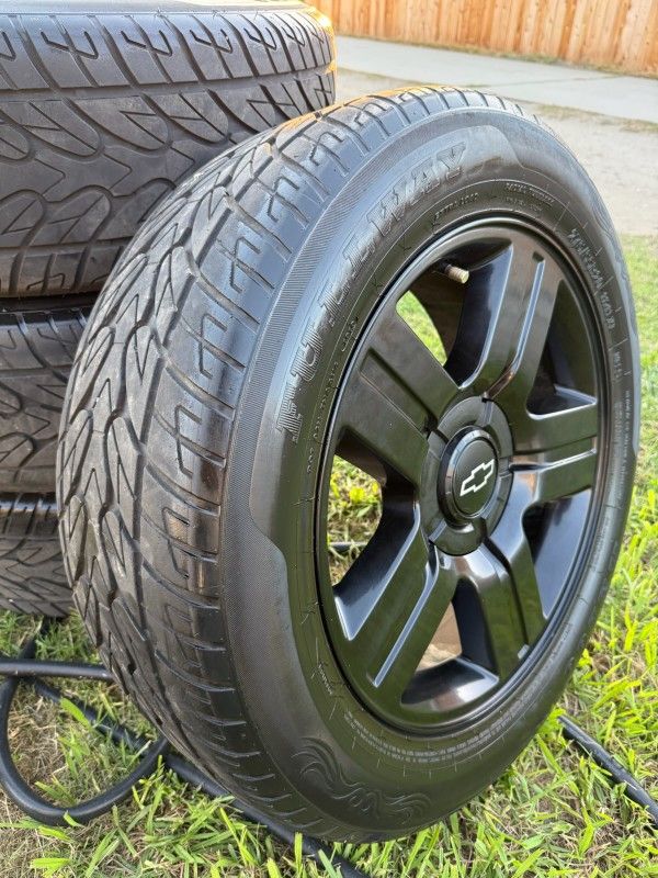 20 Inch Silverado Tahoe Suburban Texas Edition Wheels GMC Yukon Sierra Escalade Rims And Tires