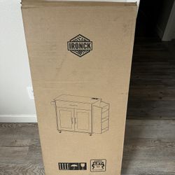 Portable Kitchen Island w/ Outlet