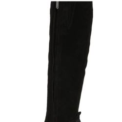 Sam Edelman camellia Black Suede Knee Boots Leather 8 New 