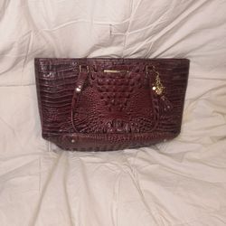 Brahmin Red crocodile Bag