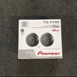 Pioneer 7/8th inch tweeters 120 watts max dome tweeters