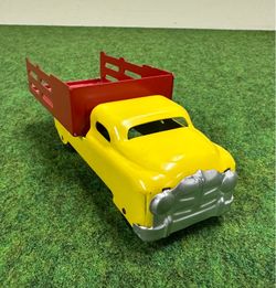*Vintage Banner Toys 7.5” Pressed Steel Stake Toy Truck - “1940s”