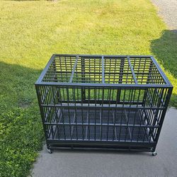 Wokeen Heavy Duty Dog Crate Cage Kennel