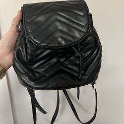 Black Backpack Purse