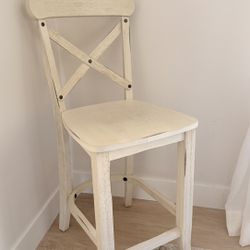 Litchfield X Back Wood Counter Chair 