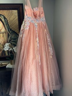 Pink ball gown
