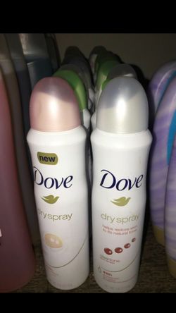 Dove deodorant spray $3 each