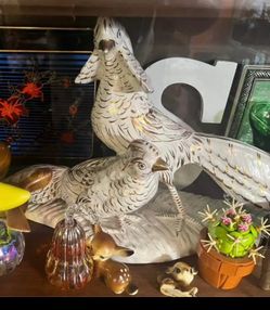 Vintage mid century modern mcm pheasant sculpture statue