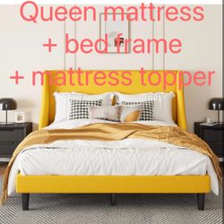 Queen Mattress Queen Bed Frame Mattress Topper