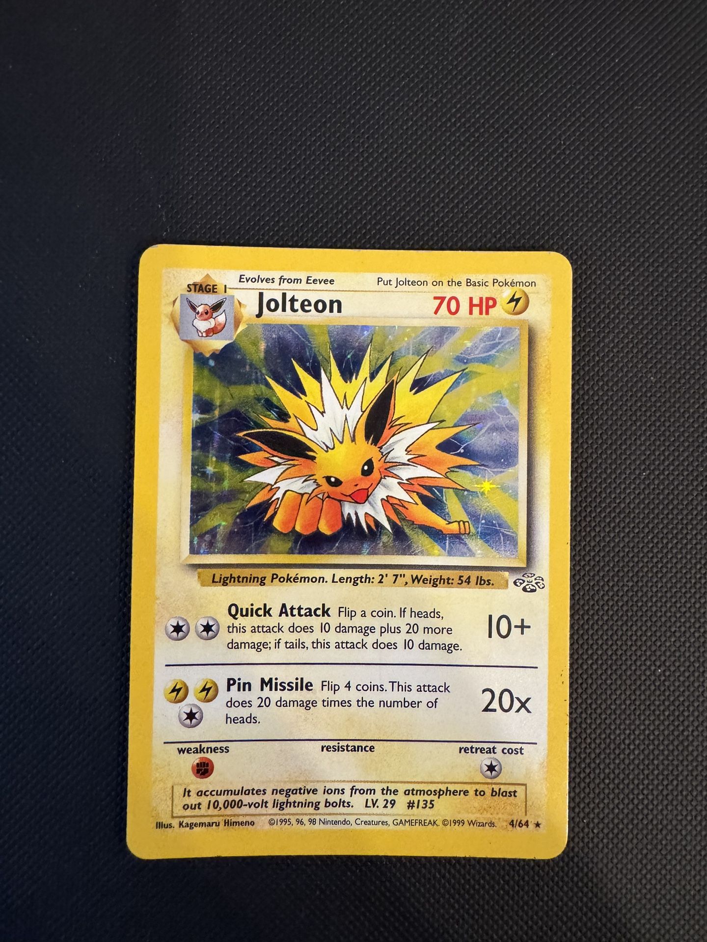 Jolteon jungle Vintage Pokemon