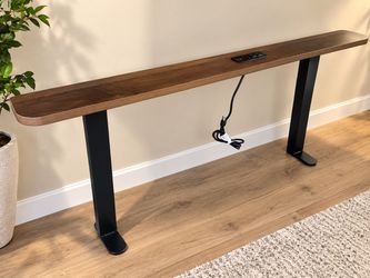 Modern Sofa Table – Walnut Finish