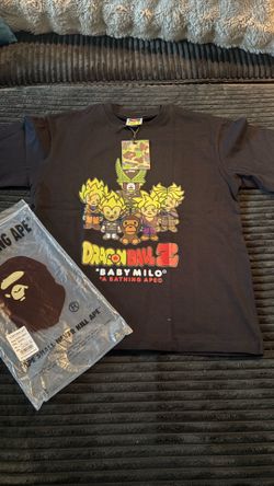 Bape X Dragon Ball Z Black Tee - Size S