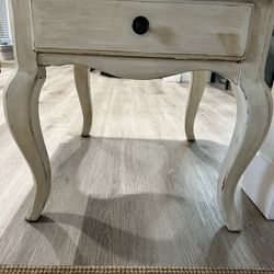 Wooden Distressed End Table