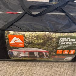 Ozark Trail 12-Person Cabin Tent with Convertible Screen Room