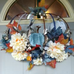 Fall Pumpkin Wreath