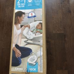 USED Graco Soothe 'n Sway Infant Swing with Portable Rocker