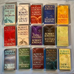 Robert Jordan The Wheel of Time Complete 15-Book Paperback Set, Eye of the World through A Memory of Light + New Spring, Brand New